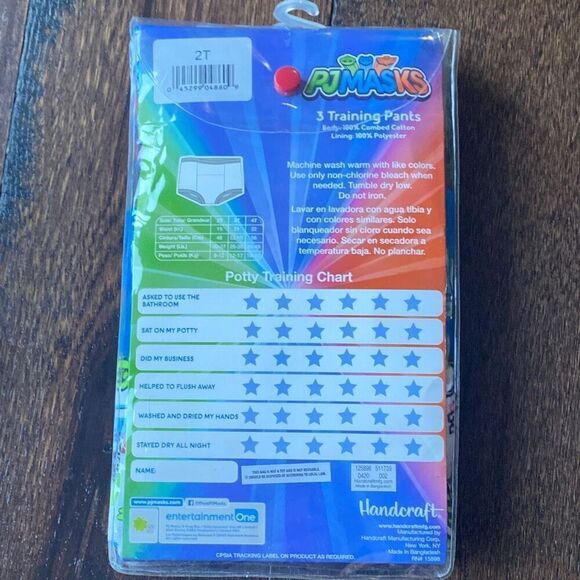 New in package PJ Masks potty training pants size 2T 3 pair - Picture 2 of 5